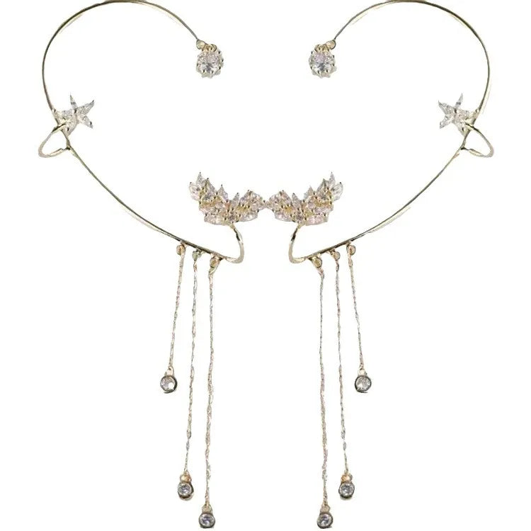 LumiStar – Shimmering Tassel Earrings