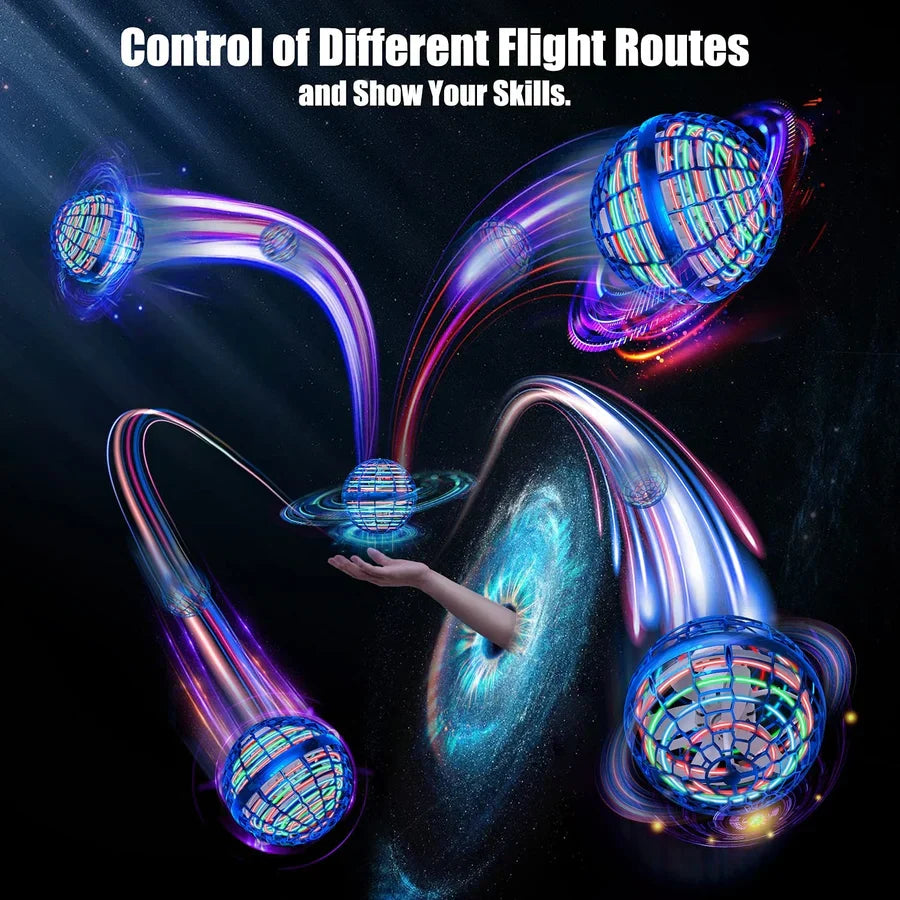 Luminous flying ball for fun and interactive games