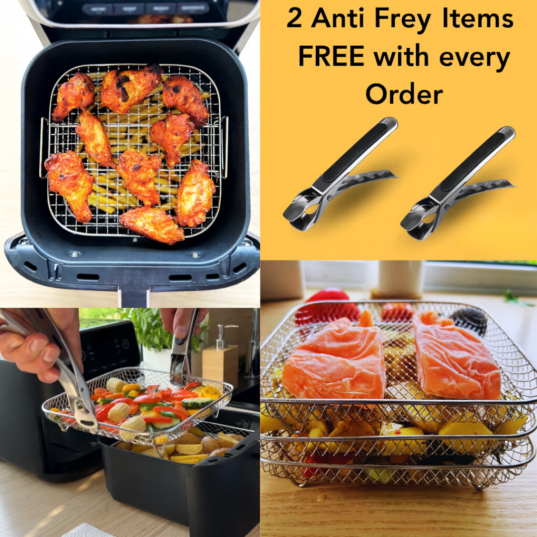 Stackable fryer baskets - More space, better cooking