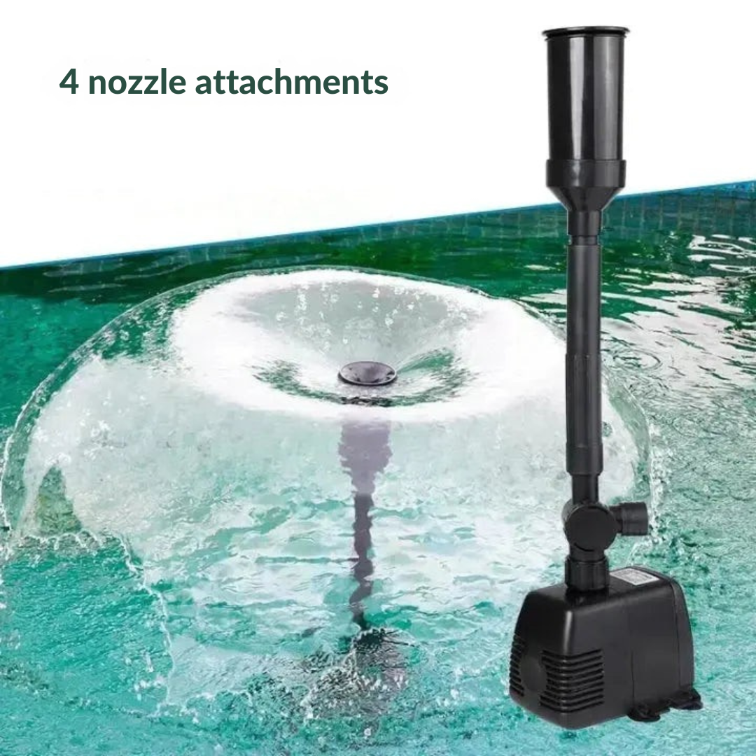 Versatile garden fountain pump – quiet operation & atmospheric water features