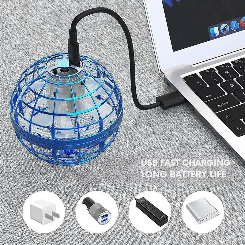 Luminous flying ball for fun and interactive games