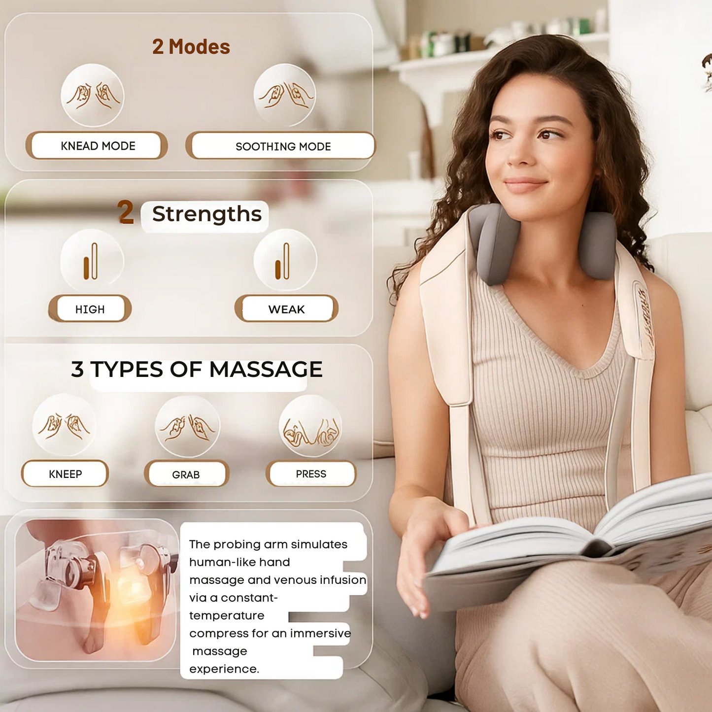 Massagy™ - Neck and Shoulder Massager with Heat