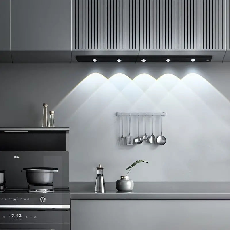 Adhesive LED lamp with smart motion sensor