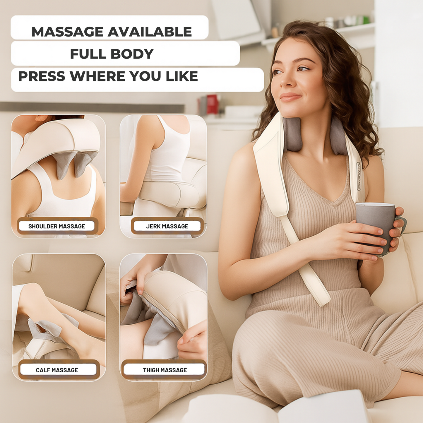 Massagy™ - Neck and Shoulder Massager with Heat