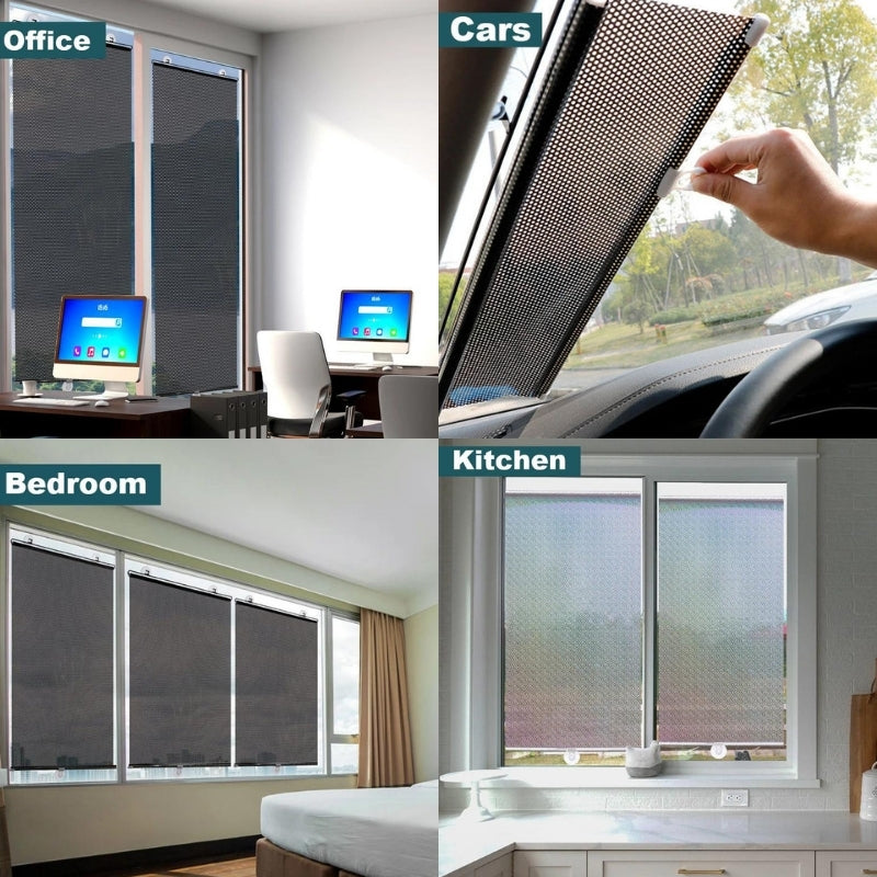 UV Protection Sunshade with Suction Cups Without Drilling