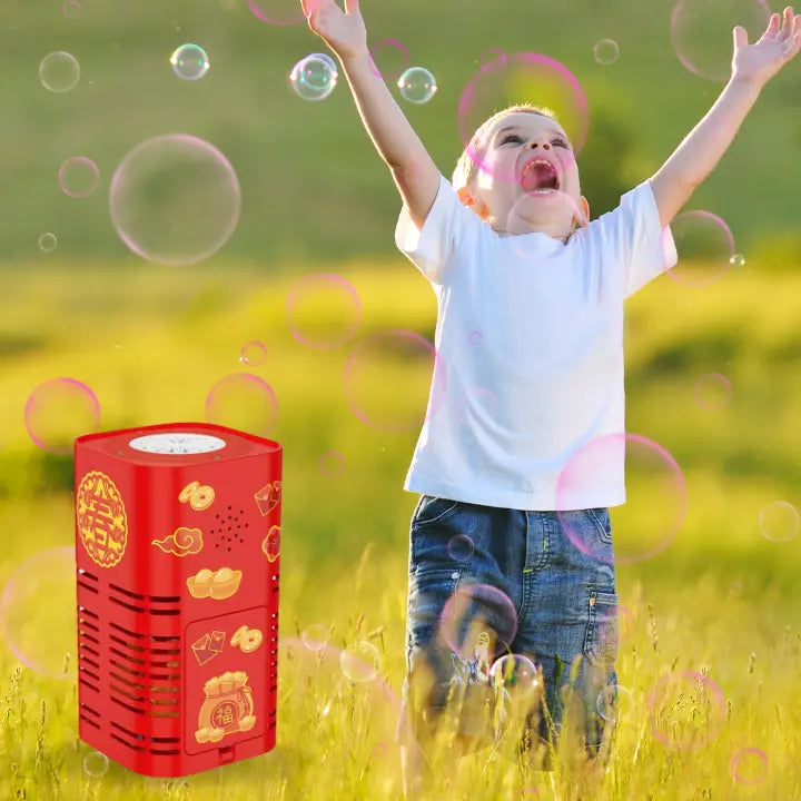 Illuminated bubble machine for magical moments