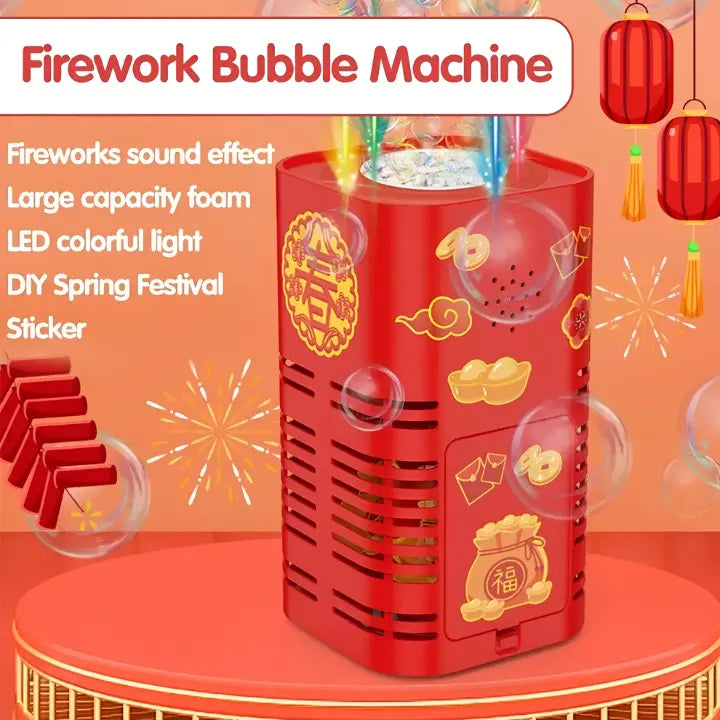 Illuminated bubble machine for magical moments