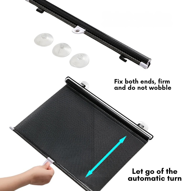 UV Protection Sunshade with Suction Cups Without Drilling