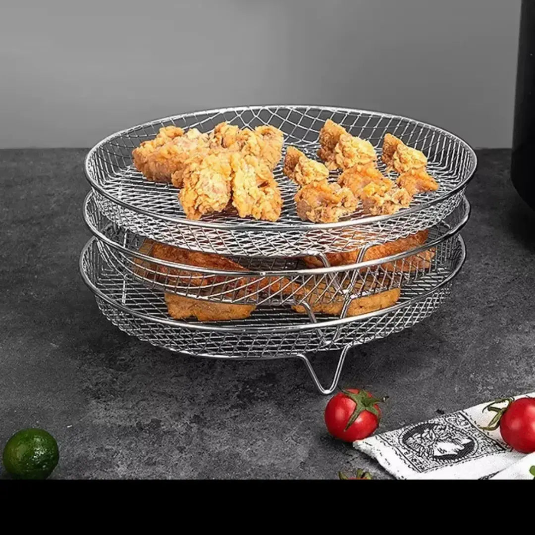 Stackable fryer baskets - More space, better cooking
