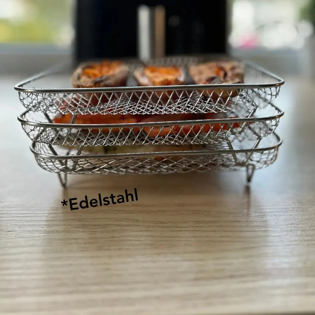 Stackable fryer baskets - More space, better cooking