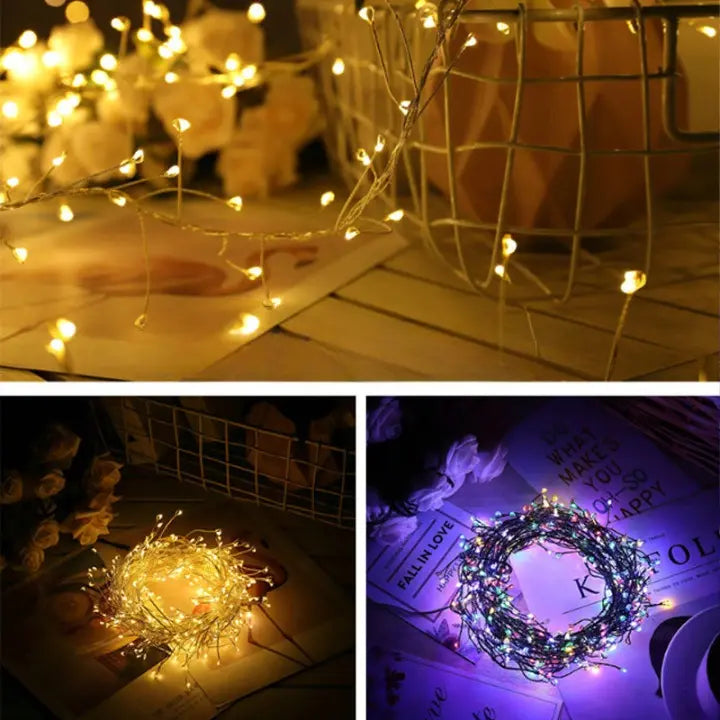 Enchanting LED firework light chain