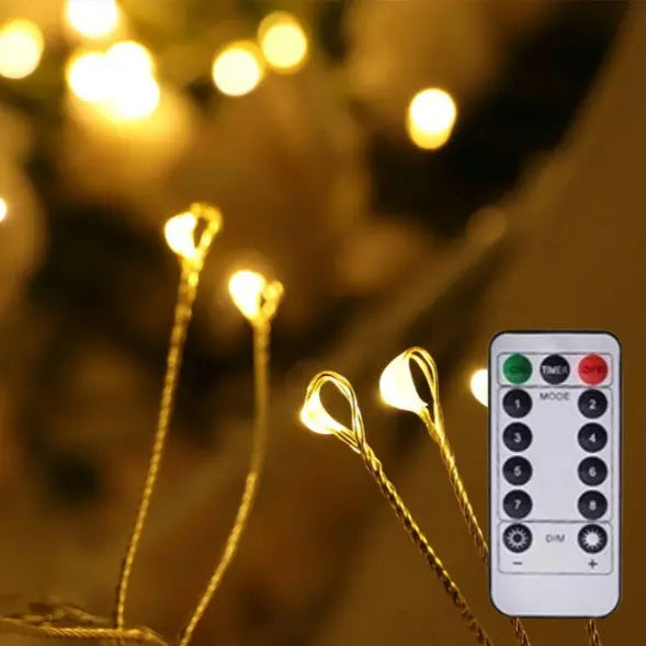 Enchanting LED firework light chain