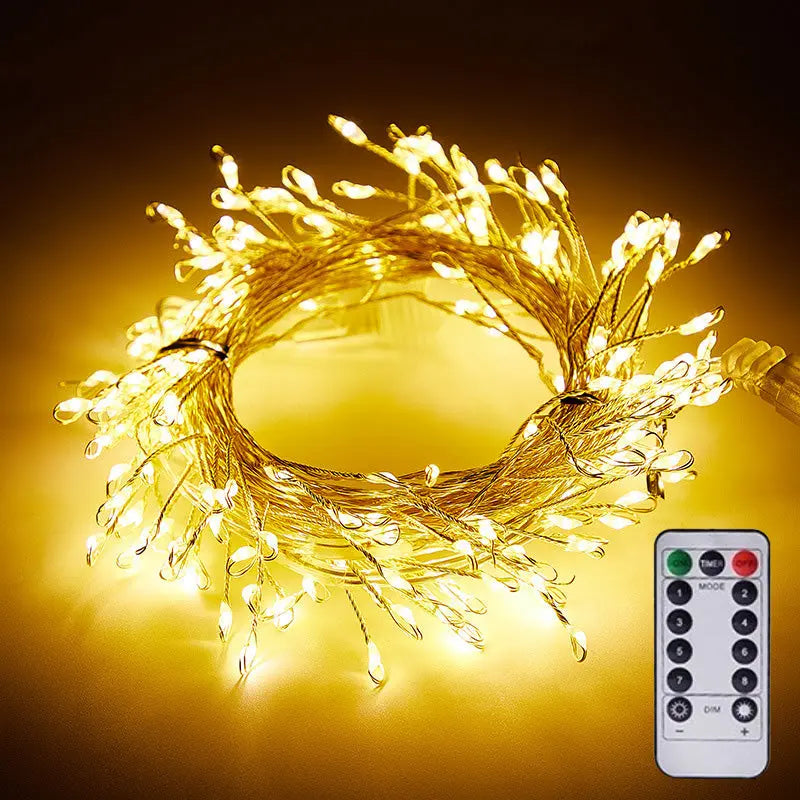 Enchanting LED firework light chain