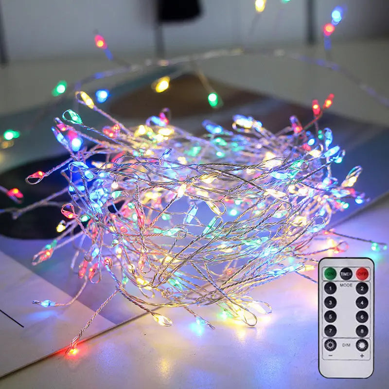 Enchanting LED firework light chain