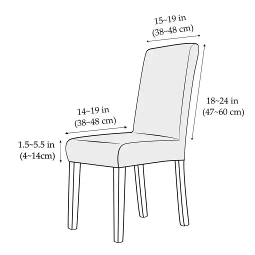 Premium stretch chair covers for long-lasting protection