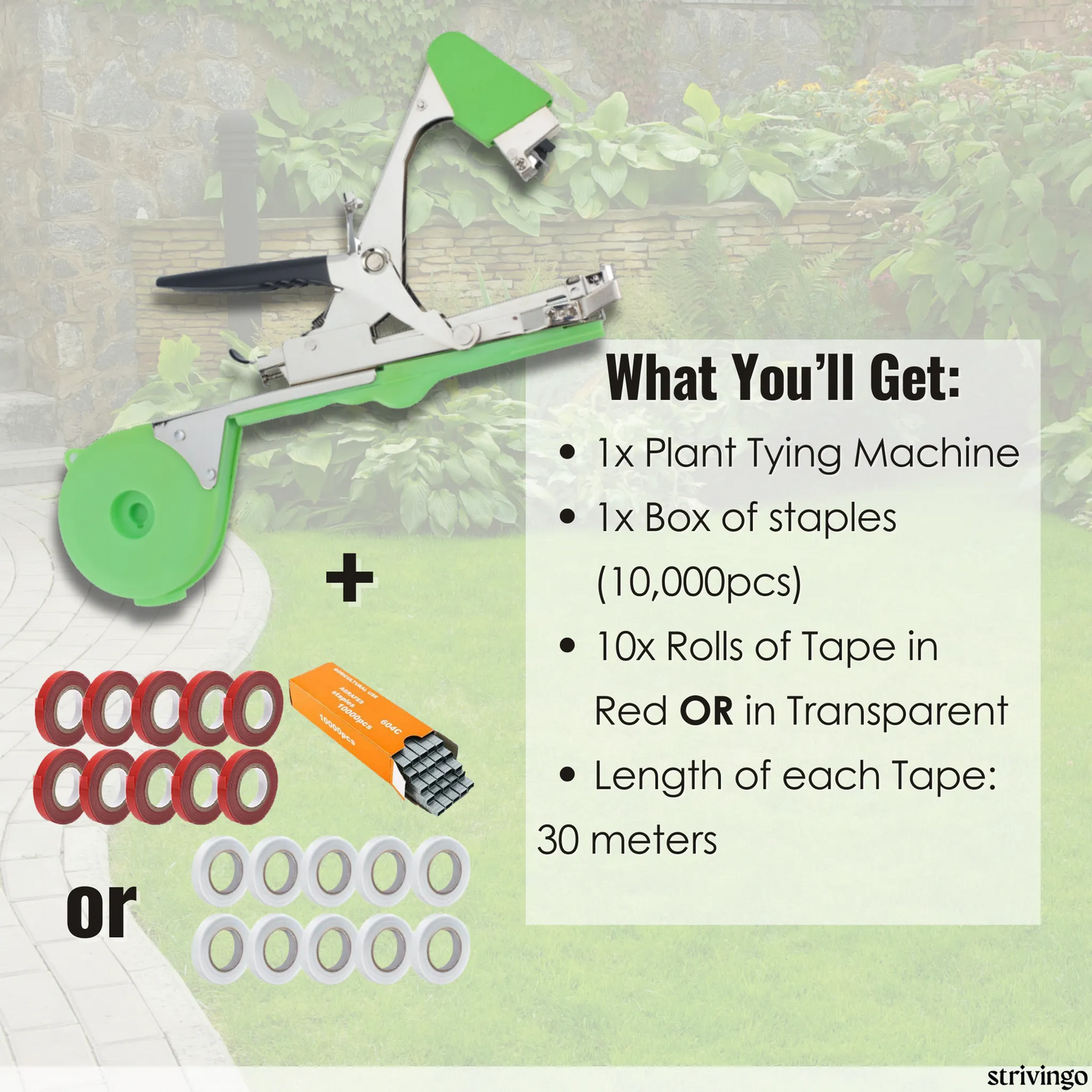 TieUp Plant Tying Machine | incl. 10 Rolls Of Tape
