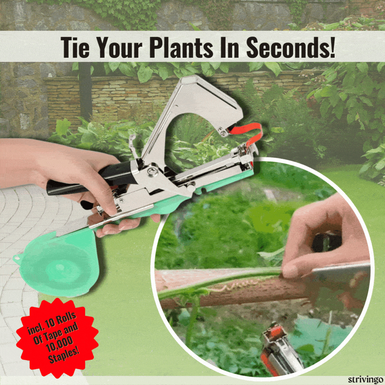 TieUp Plant Tying Machine | incl. 10 Rolls Of Tape