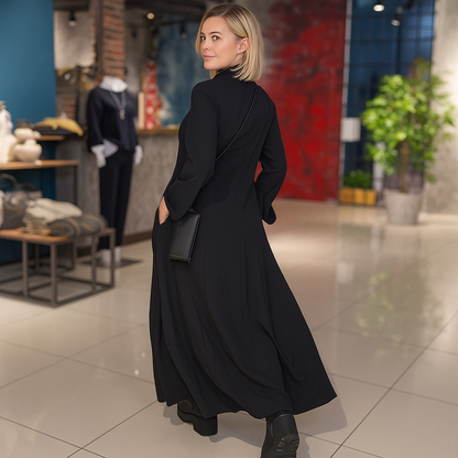 Evia | Wide Maxi Dress with Slit