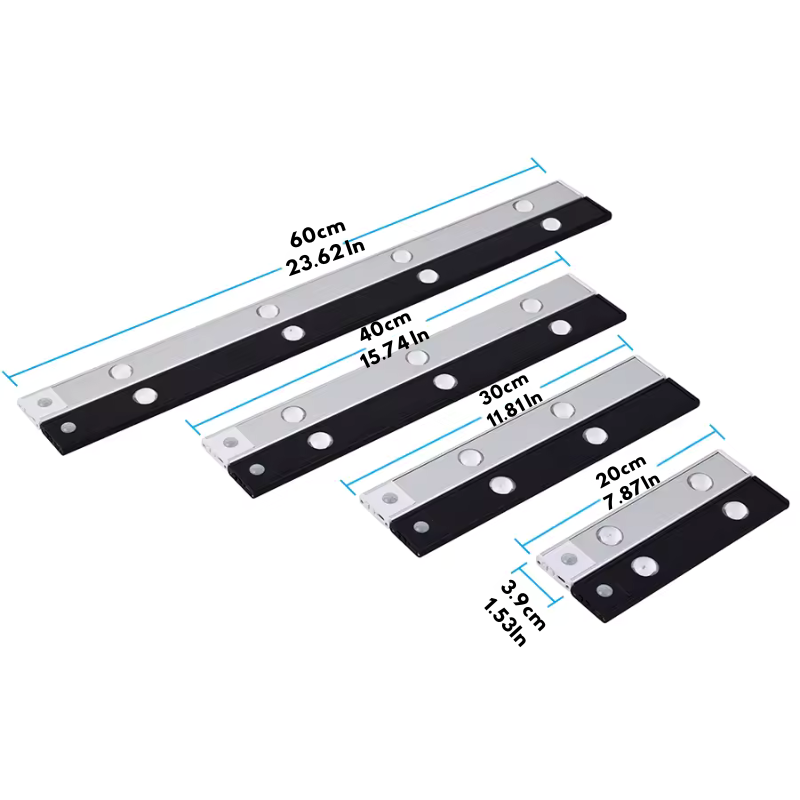 Adhesive LED lamp with smart motion sensor