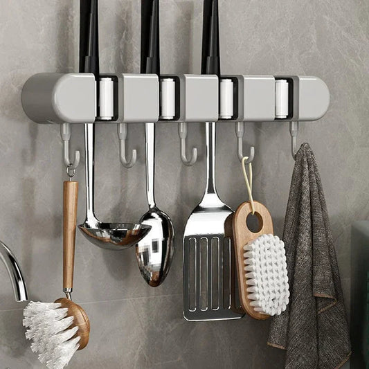 Multi-purpose wall mount for household tools