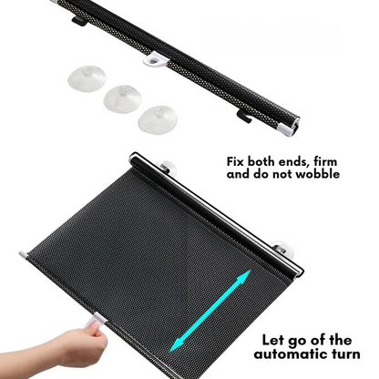 UV Protection Sunshade with Suction Cups Without Drilling
