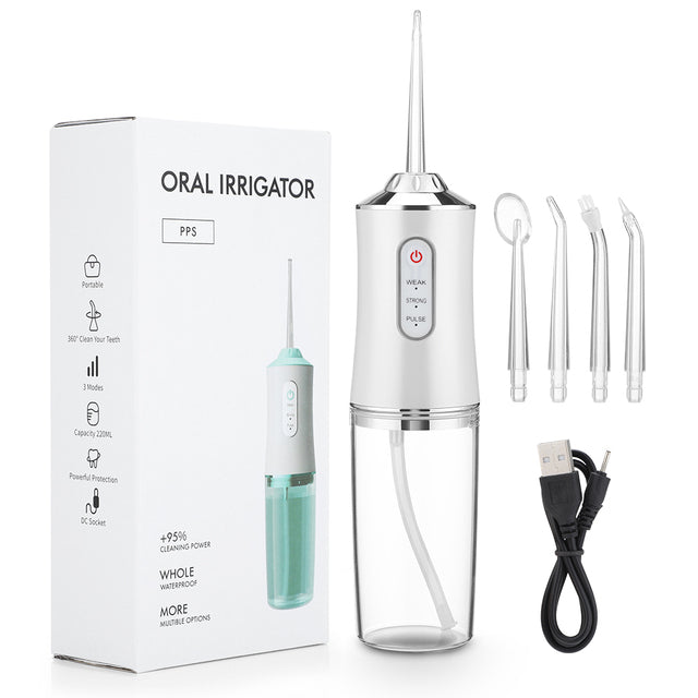 Rechargeable Oral Irrigator for Oral Cleaning - CleanJet