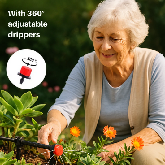 Water-saving drippers – For healthy plants without waste (100 pcs.)