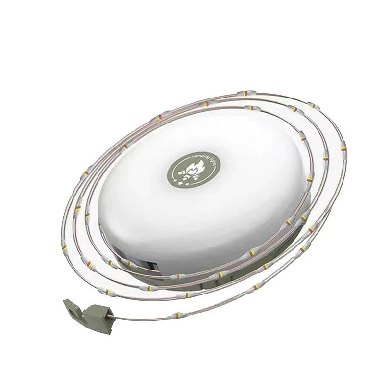 4-in-1 camping lamp with USB – fairy lights, lantern & power bank for outdoor adventures