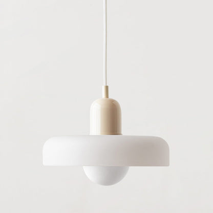 Pendant lamp made of colored glass