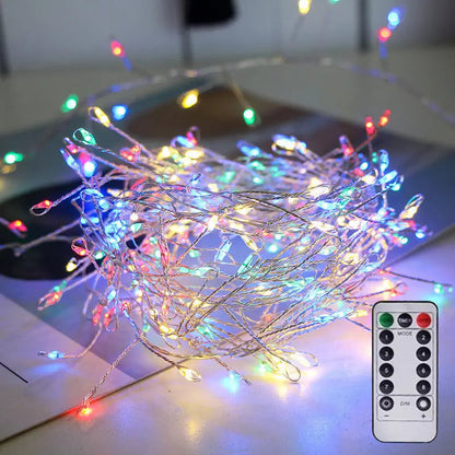 Enchanting LED firework light chain