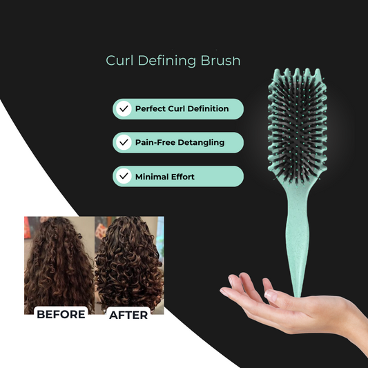 Hair brush for defined curls without frizz
