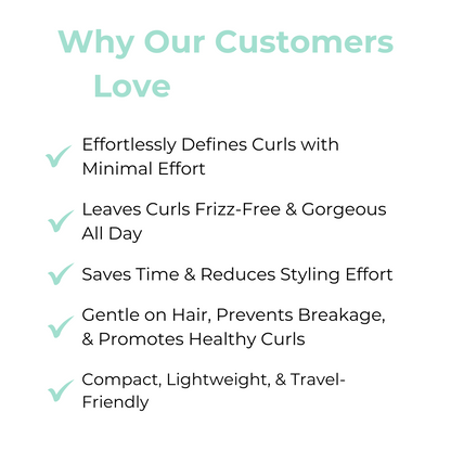 Hair brush for defined curls without frizz